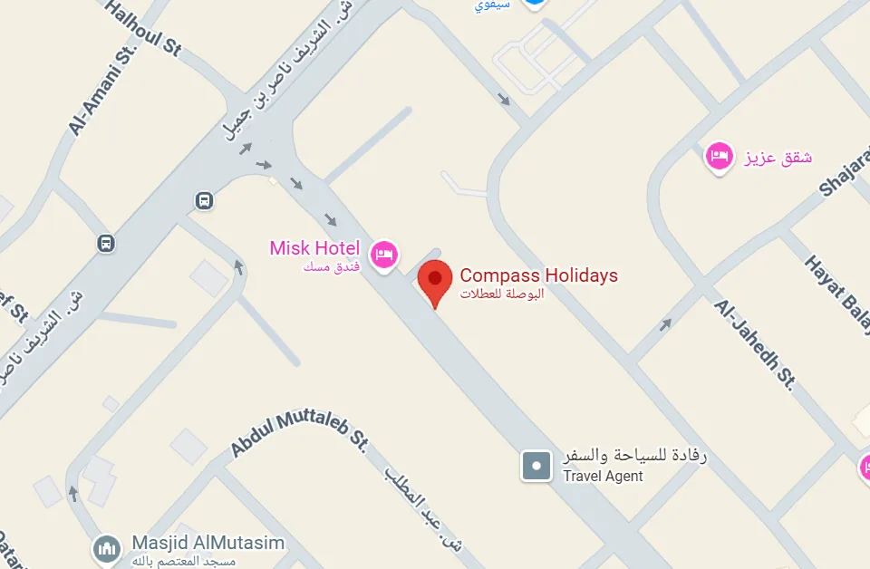 موقع المكتب على الخريطة